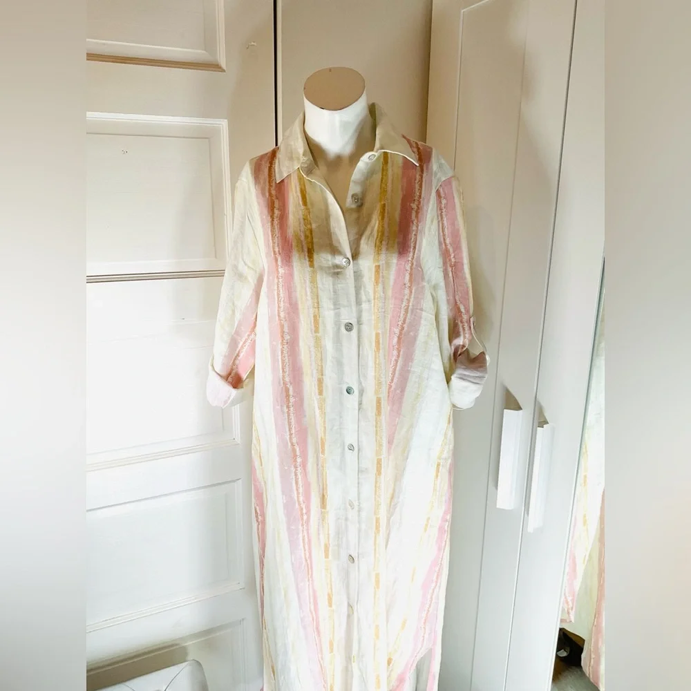 CHARLIE B 🛑🛑LINEN TUNIC-DRESS - Picture 10 of 11